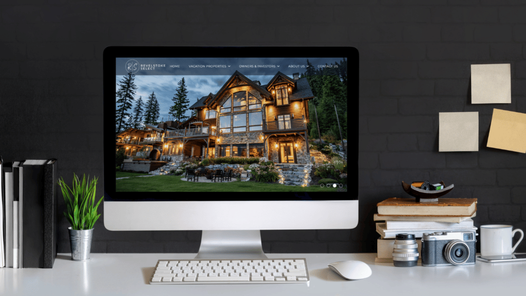 Revelstoke Select website homepage mockup